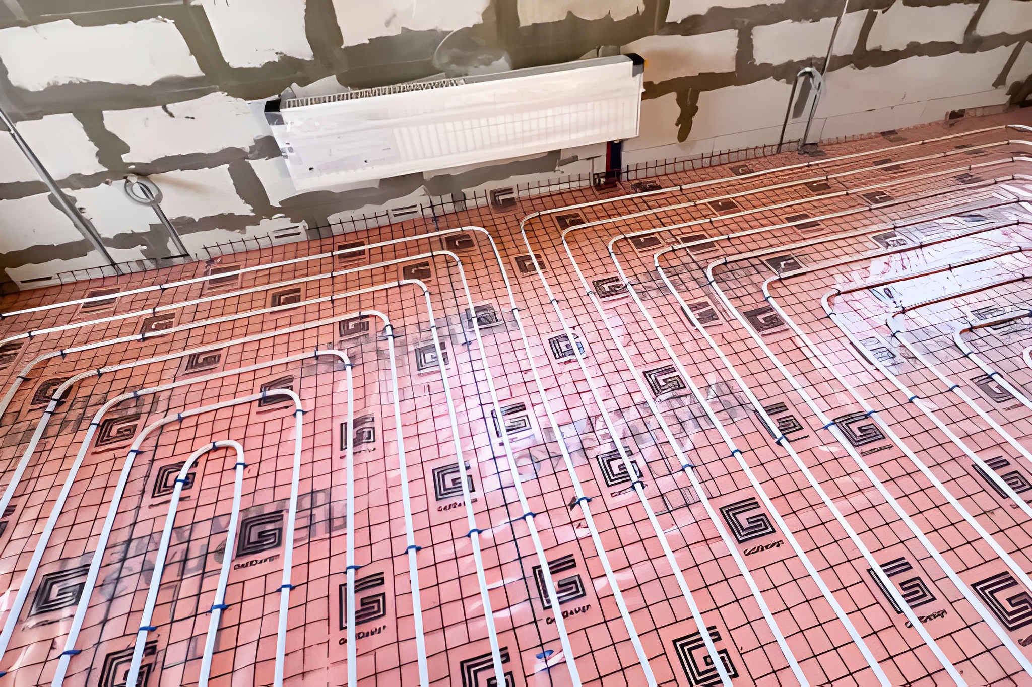 radiant floor heating installation